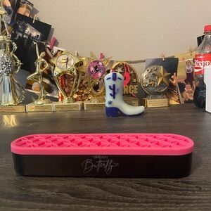 Urban Butterfly Pink and Black Brush Holder